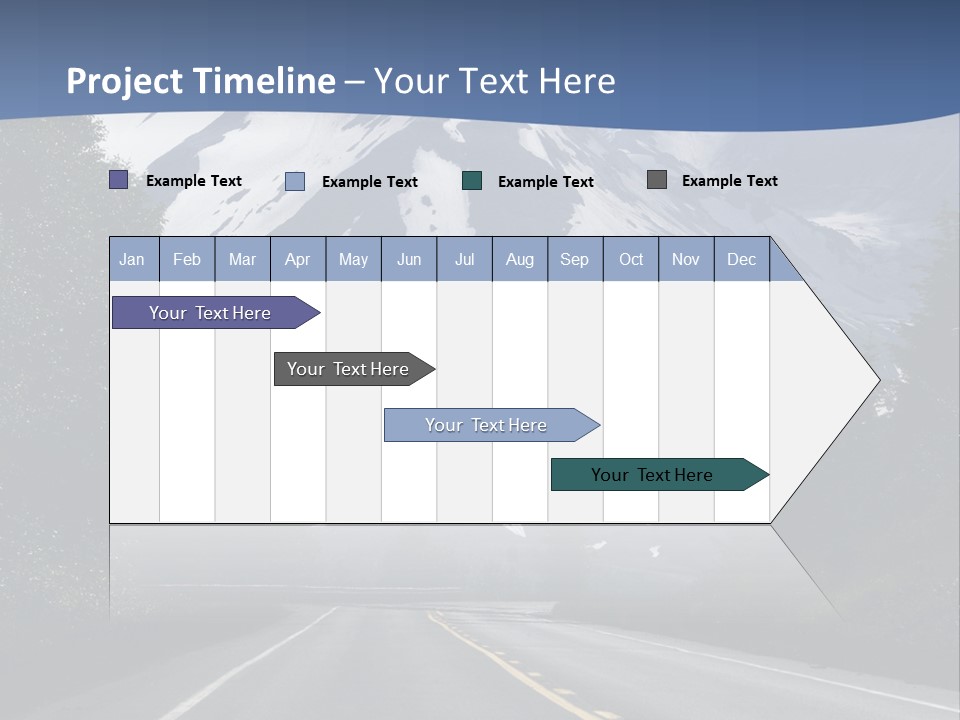 Acvtive Volcano Pacific Ring Of Fire Road PowerPoint Template