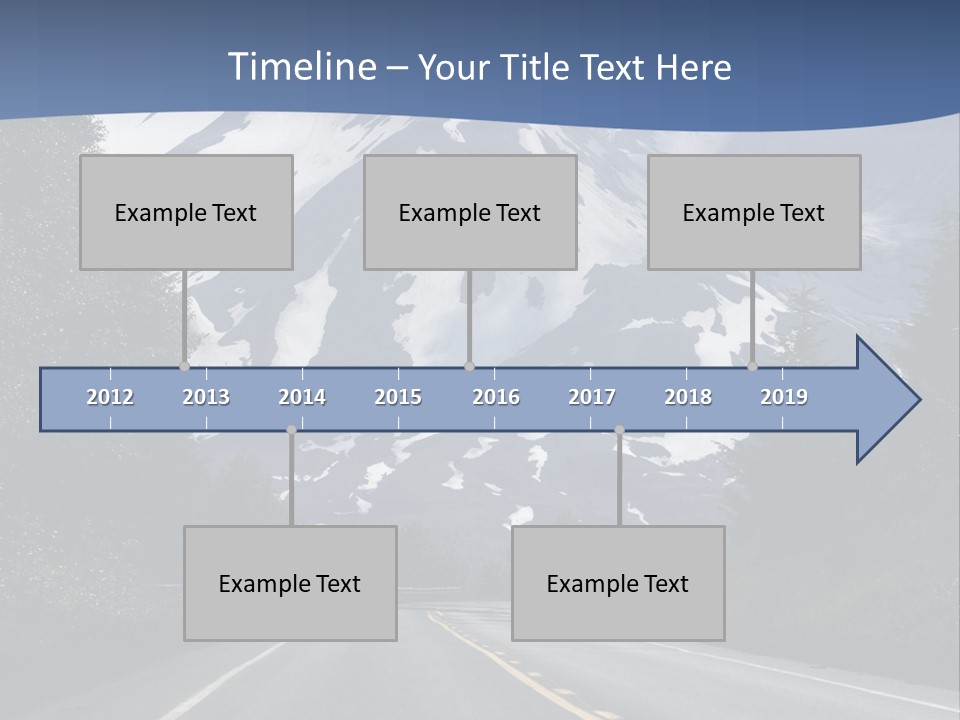 Acvtive Volcano Pacific Ring Of Fire Road PowerPoint Template
