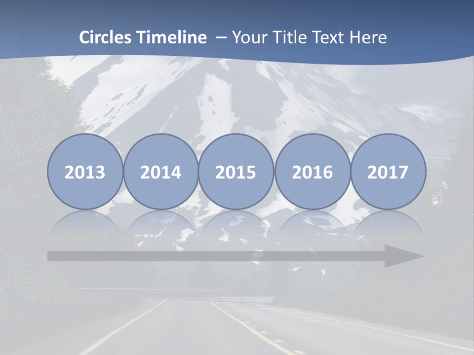 Acvtive Volcano Pacific Ring Of Fire Road PowerPoint Template