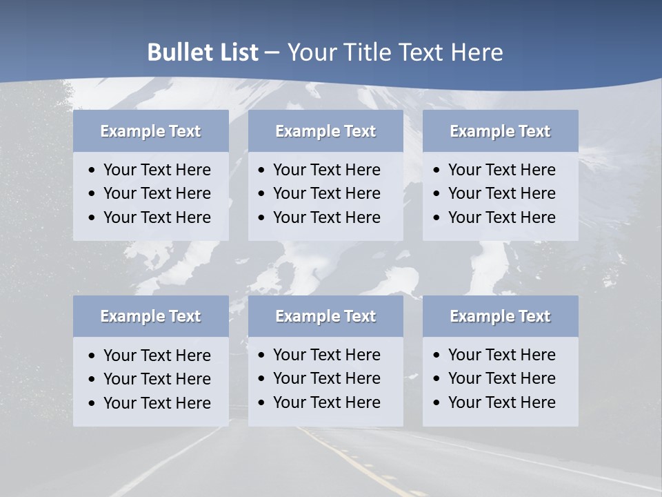 Acvtive Volcano Pacific Ring Of Fire Road PowerPoint Template