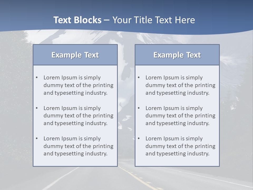 Acvtive Volcano Pacific Ring Of Fire Road PowerPoint Template