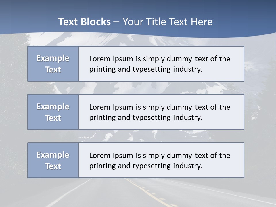 Acvtive Volcano Pacific Ring Of Fire Road PowerPoint Template