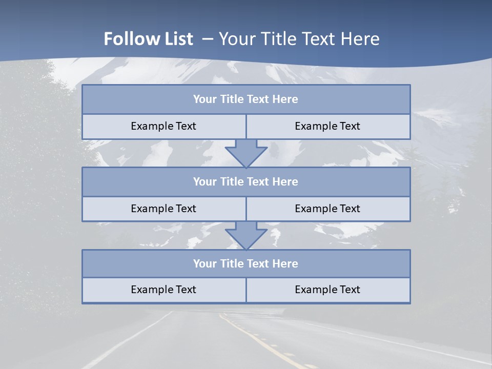 Acvtive Volcano Pacific Ring Of Fire Road PowerPoint Template