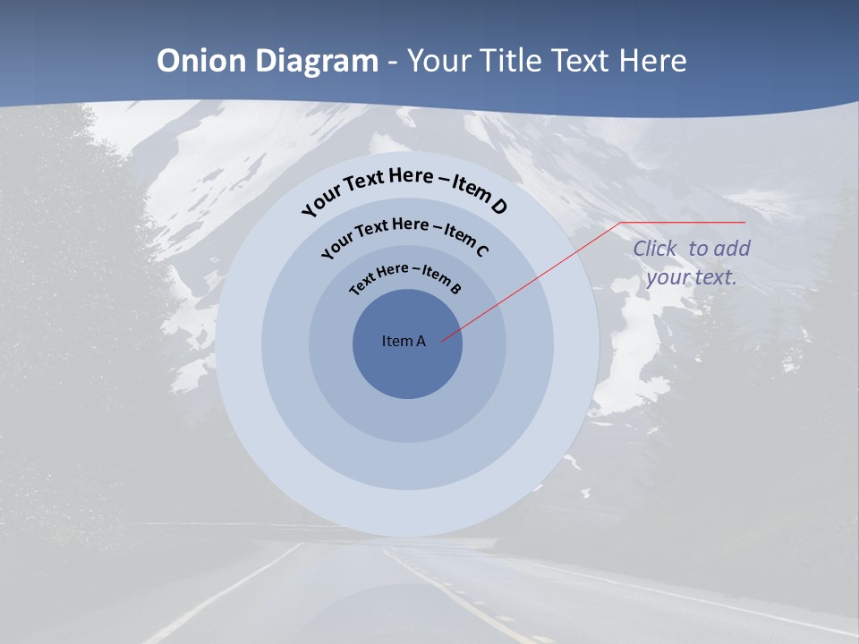 Acvtive Volcano Pacific Ring Of Fire Road PowerPoint Template