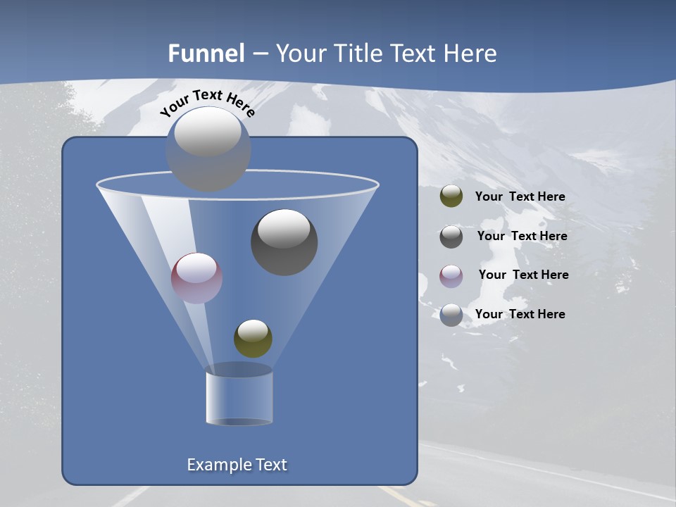 Acvtive Volcano Pacific Ring Of Fire Road PowerPoint Template