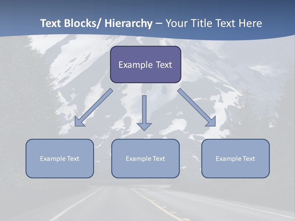 Acvtive Volcano Pacific Ring Of Fire Road PowerPoint Template