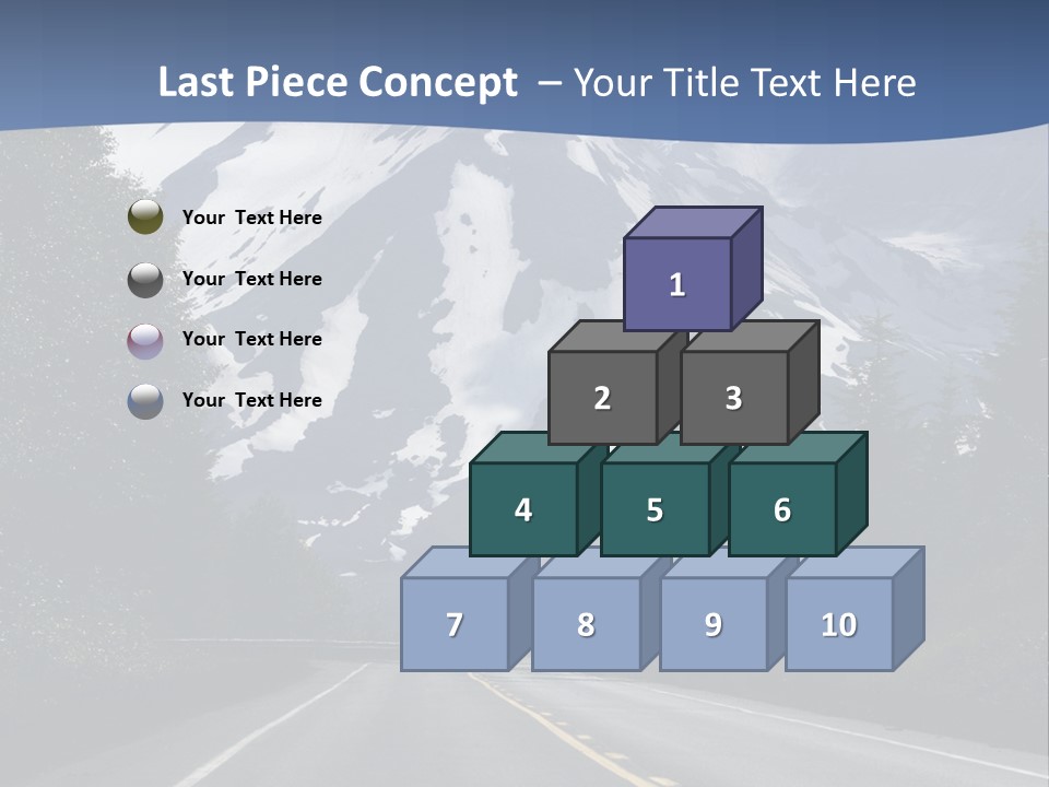Acvtive Volcano Pacific Ring Of Fire Road PowerPoint Template