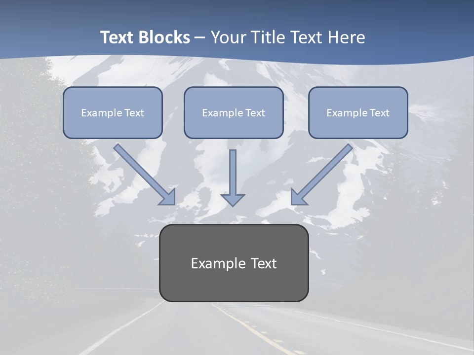 Acvtive Volcano Pacific Ring Of Fire Road PowerPoint Template