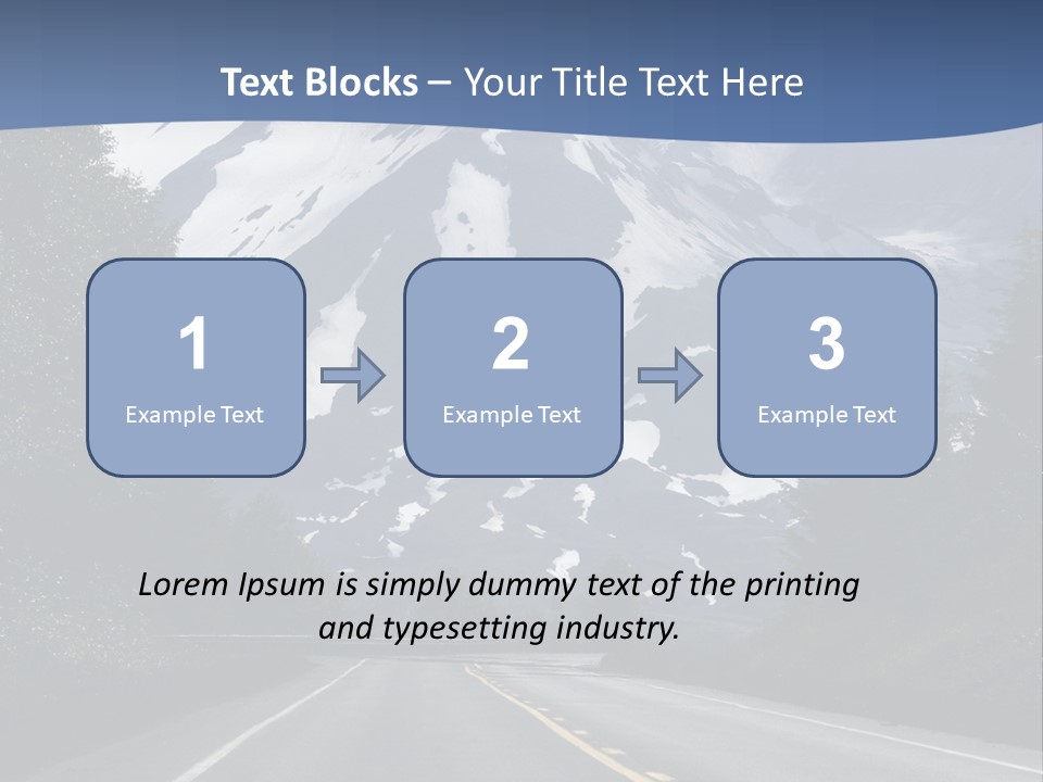Acvtive Volcano Pacific Ring Of Fire Road PowerPoint Template