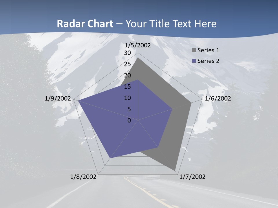 Acvtive Volcano Pacific Ring Of Fire Road PowerPoint Template