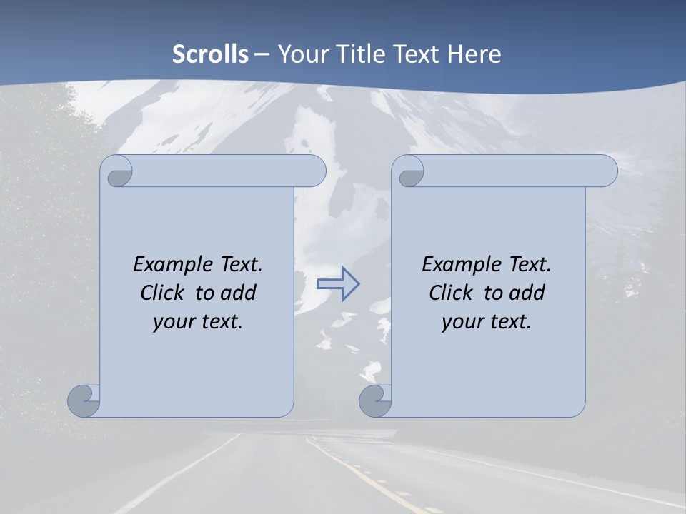 Acvtive Volcano Pacific Ring Of Fire Road PowerPoint Template