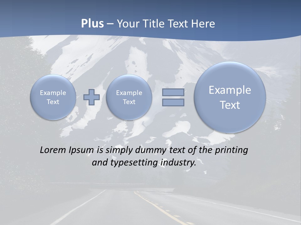 Acvtive Volcano Pacific Ring Of Fire Road PowerPoint Template