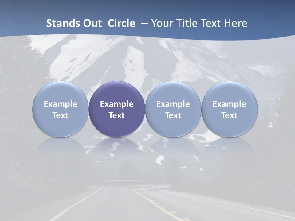 Acvtive Volcano Pacific Ring Of Fire Road PowerPoint Template