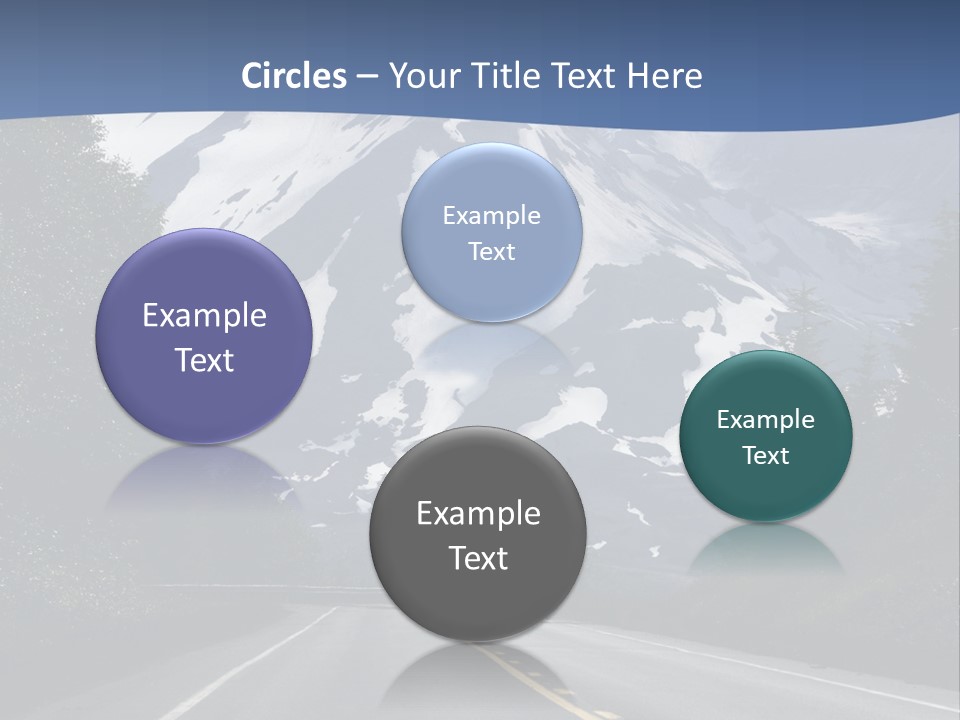 Acvtive Volcano Pacific Ring Of Fire Road PowerPoint Template