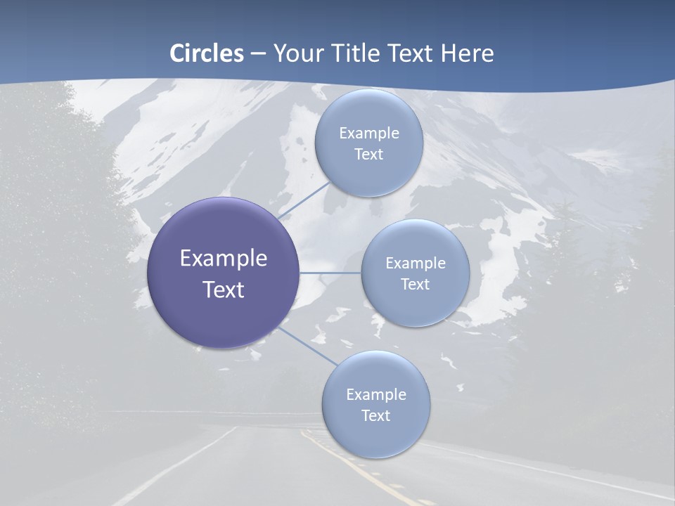 Acvtive Volcano Pacific Ring Of Fire Road PowerPoint Template