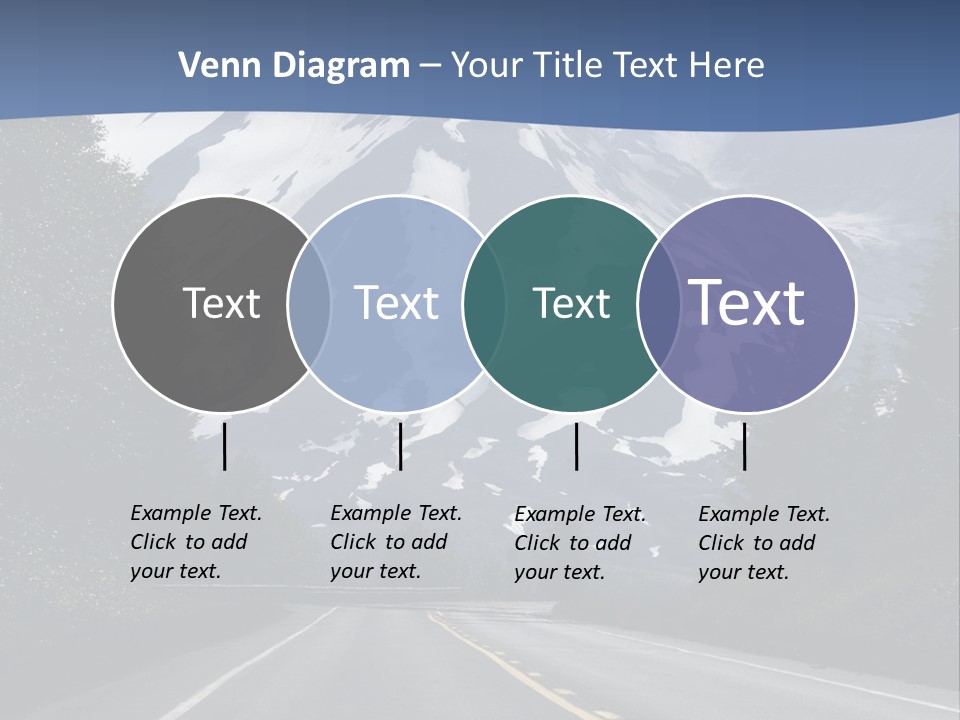 Acvtive Volcano Pacific Ring Of Fire Road PowerPoint Template