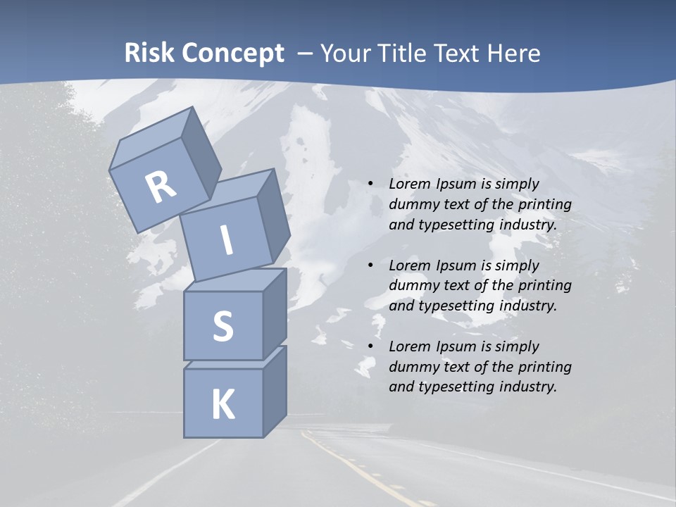 Acvtive Volcano Pacific Ring Of Fire Road PowerPoint Template