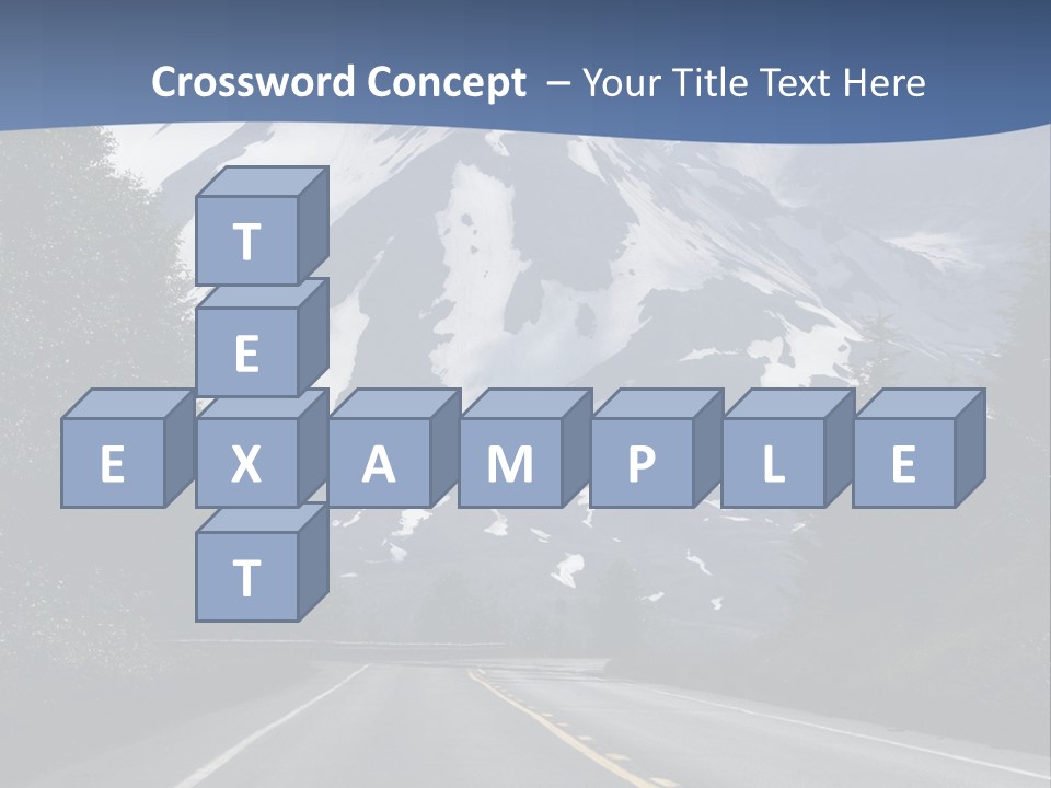 Acvtive Volcano Pacific Ring Of Fire Road PowerPoint Template