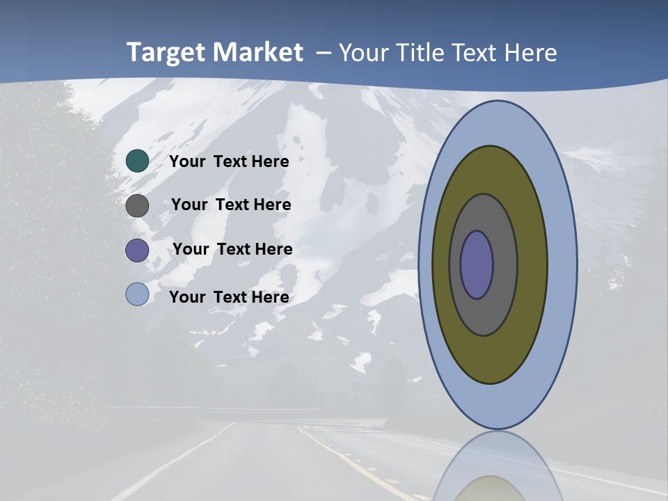 Acvtive Volcano Pacific Ring Of Fire Road PowerPoint Template