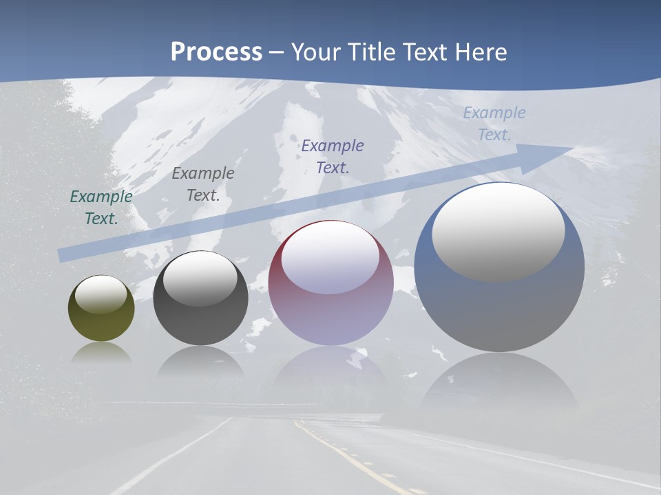 Acvtive Volcano Pacific Ring Of Fire Road PowerPoint Template