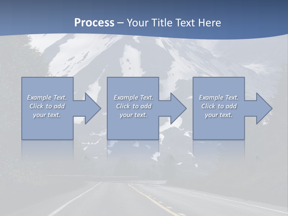 Acvtive Volcano Pacific Ring Of Fire Road PowerPoint Template
