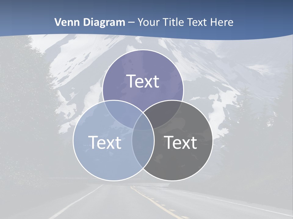 Acvtive Volcano Pacific Ring Of Fire Road PowerPoint Template