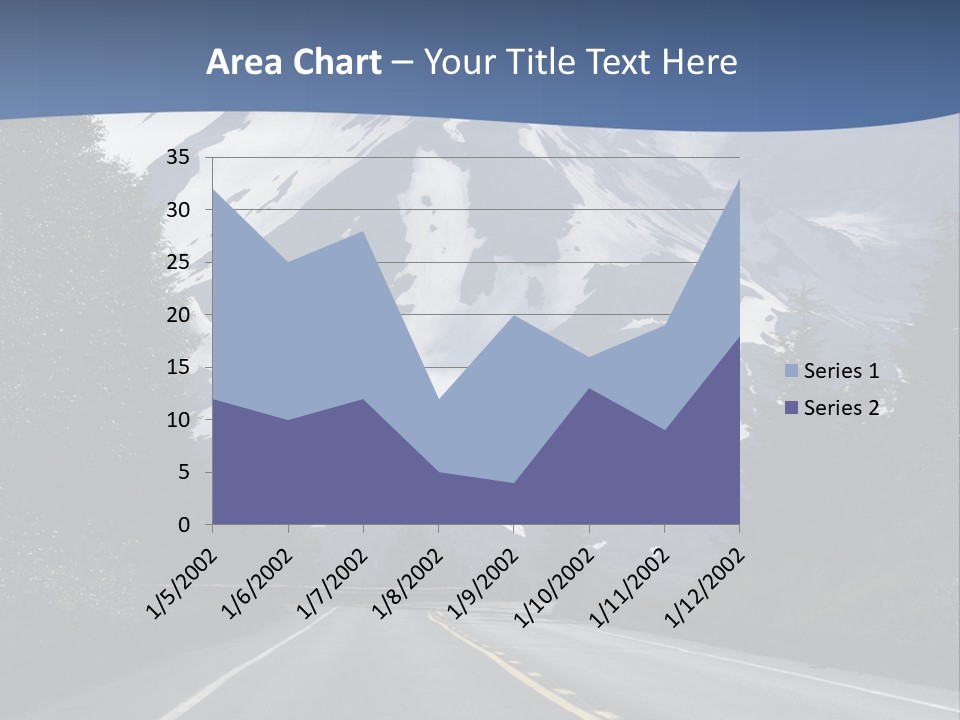 Acvtive Volcano Pacific Ring Of Fire Road PowerPoint Template
