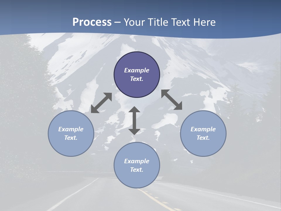 Acvtive Volcano Pacific Ring Of Fire Road PowerPoint Template