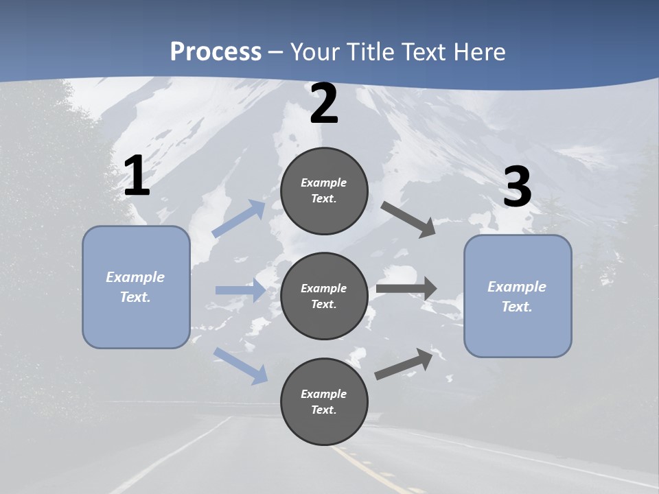 Acvtive Volcano Pacific Ring Of Fire Road PowerPoint Template