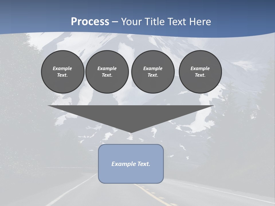 Acvtive Volcano Pacific Ring Of Fire Road PowerPoint Template