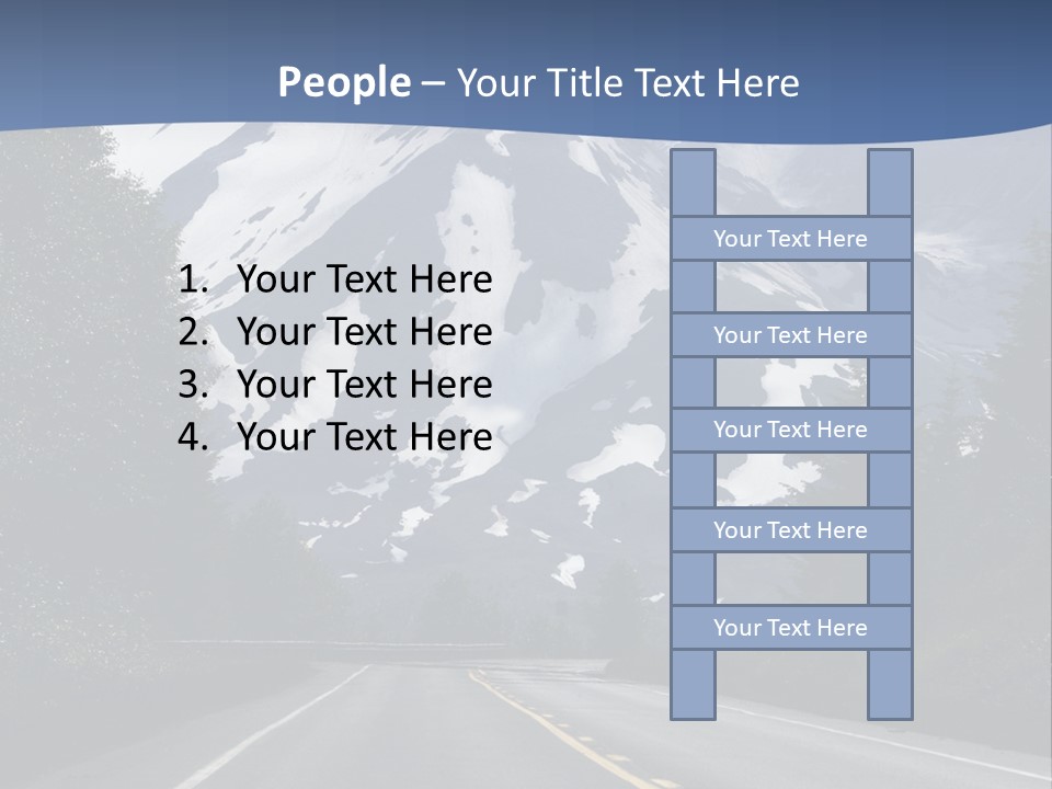 Acvtive Volcano Pacific Ring Of Fire Road PowerPoint Template