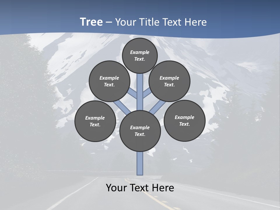 Acvtive Volcano Pacific Ring Of Fire Road PowerPoint Template