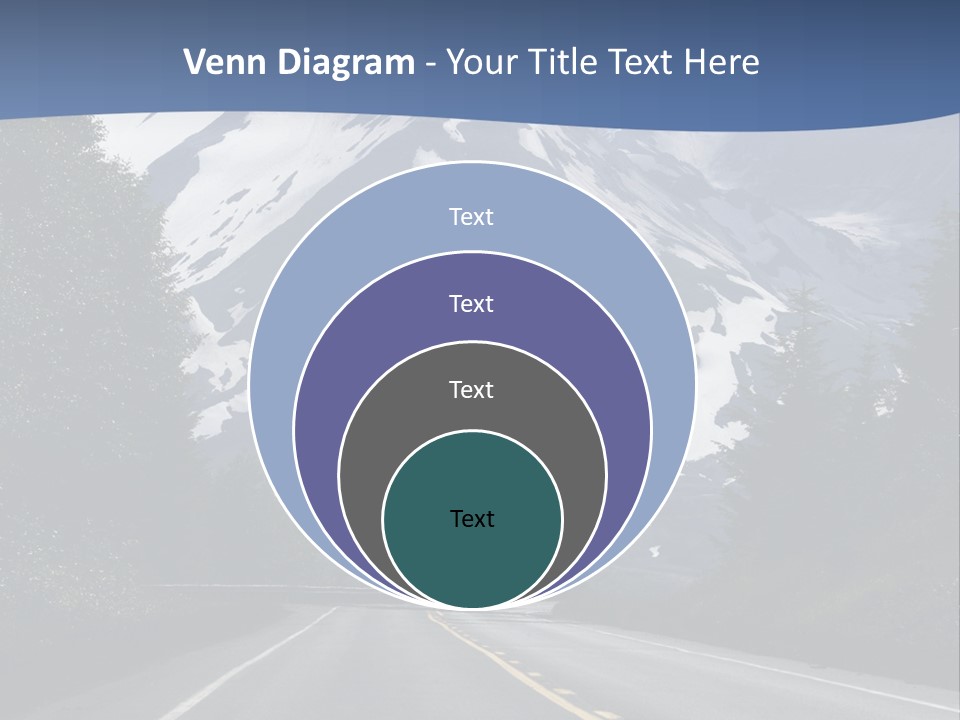 Acvtive Volcano Pacific Ring Of Fire Road PowerPoint Template