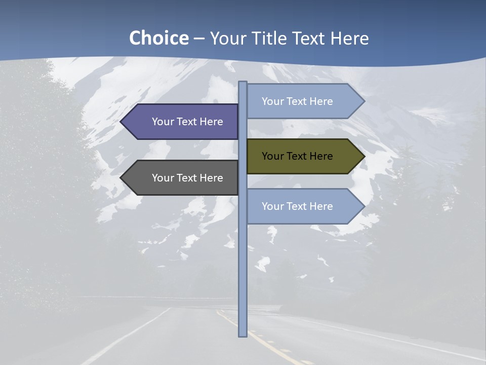Acvtive Volcano Pacific Ring Of Fire Road PowerPoint Template