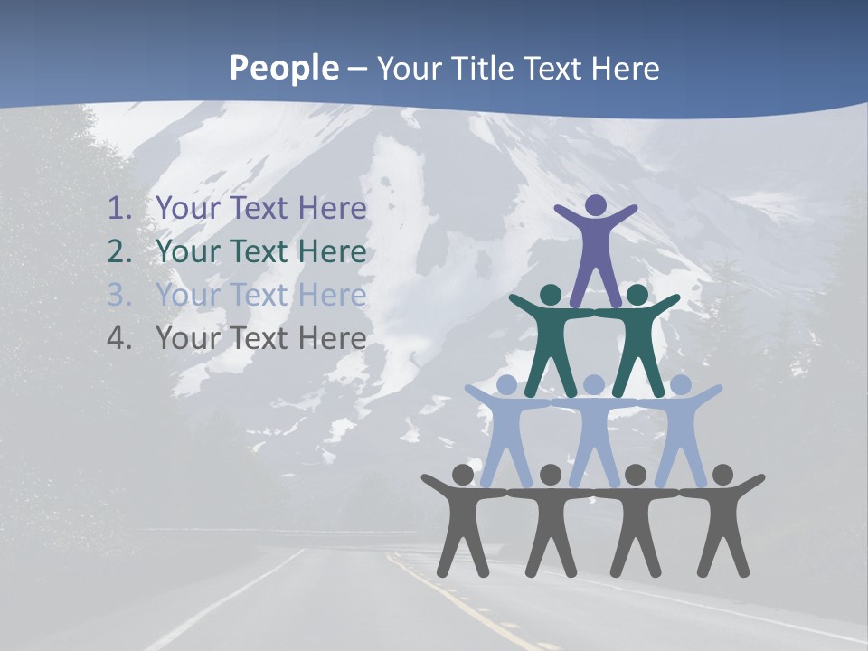 Acvtive Volcano Pacific Ring Of Fire Road PowerPoint Template