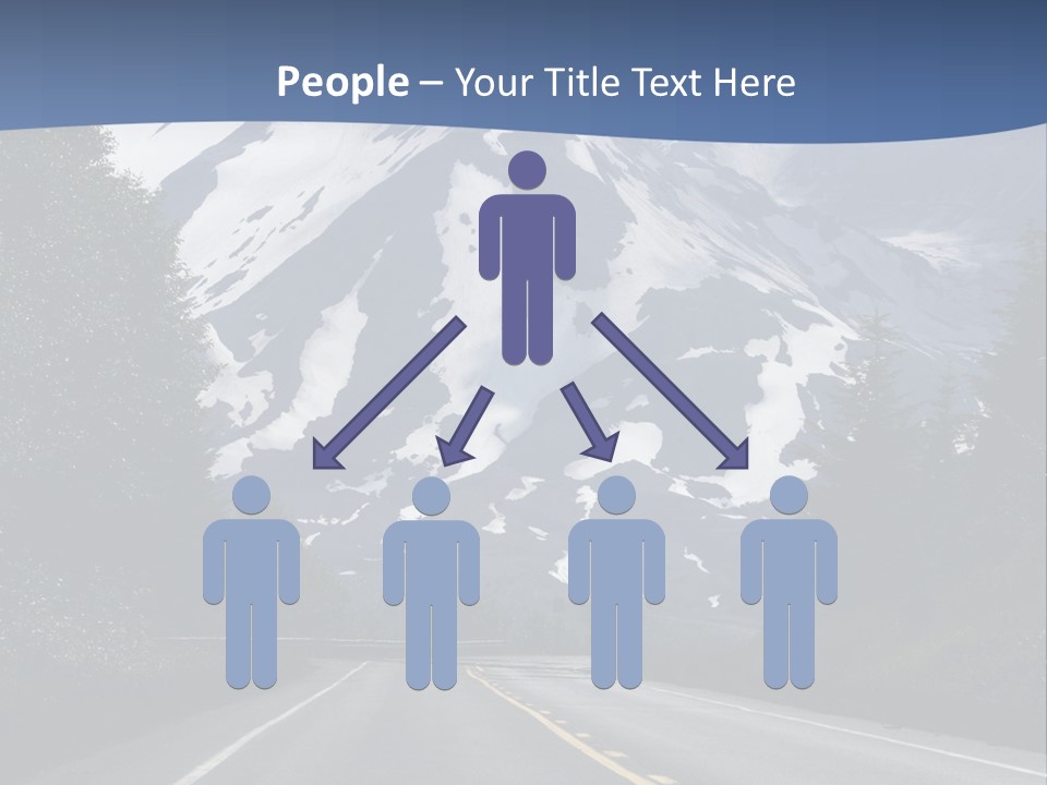 Acvtive Volcano Pacific Ring Of Fire Road PowerPoint Template