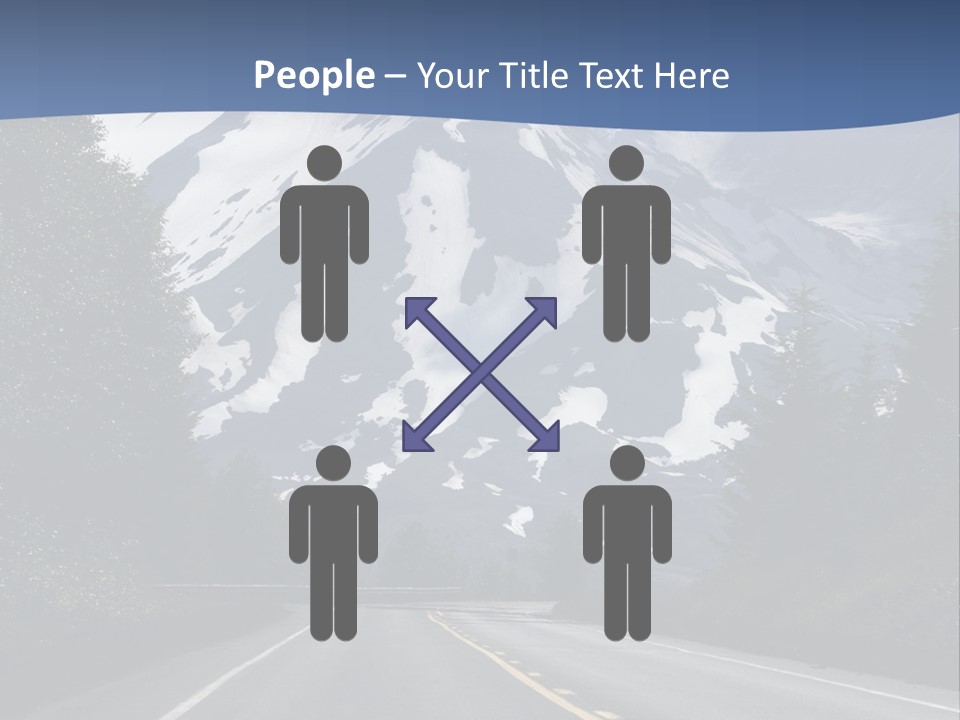 Acvtive Volcano Pacific Ring Of Fire Road PowerPoint Template