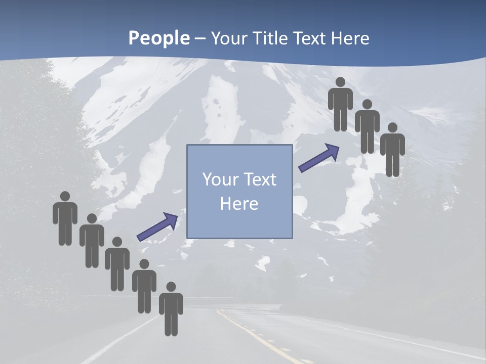 Acvtive Volcano Pacific Ring Of Fire Road PowerPoint Template