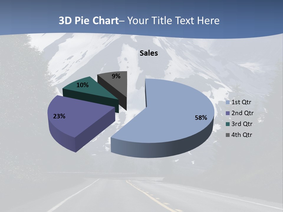 Acvtive Volcano Pacific Ring Of Fire Road PowerPoint Template