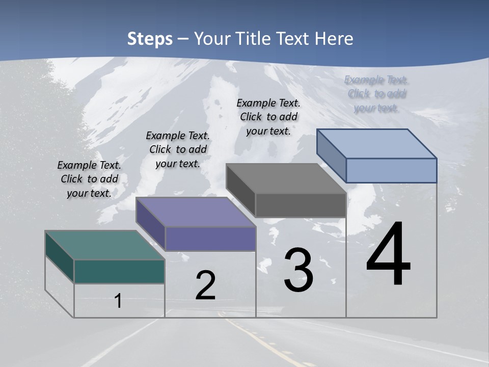 Acvtive Volcano Pacific Ring Of Fire Road PowerPoint Template
