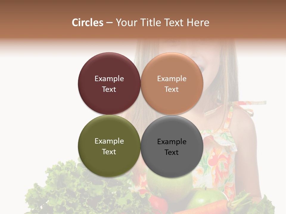 Cute Portrait Lifestyle PowerPoint Template