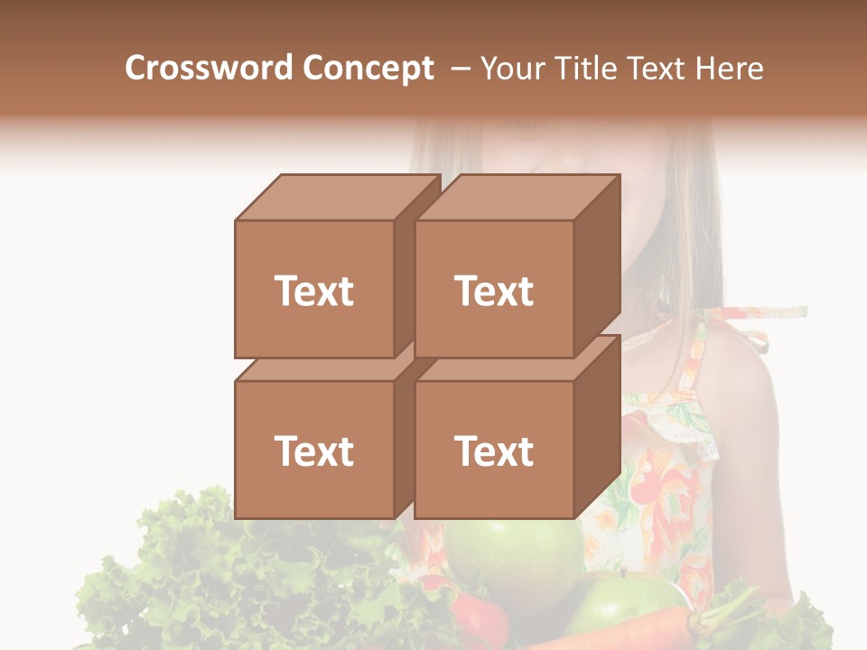 Cute Portrait Lifestyle PowerPoint Template