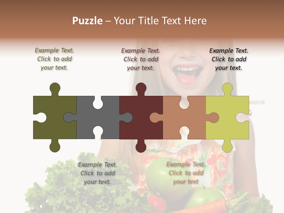 Cute Portrait Lifestyle PowerPoint Template