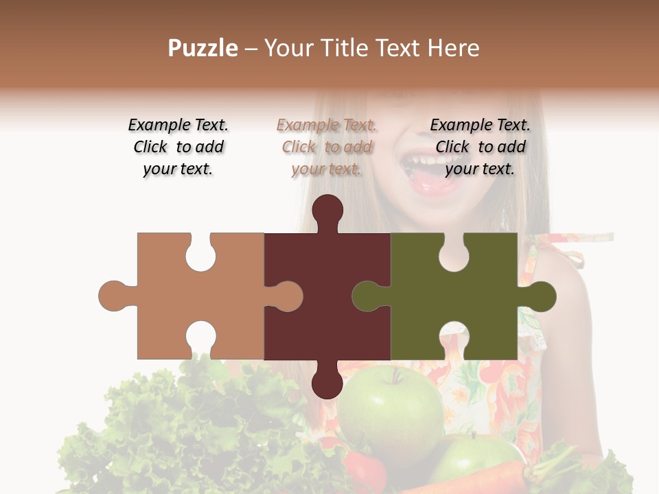 Cute Portrait Lifestyle PowerPoint Template