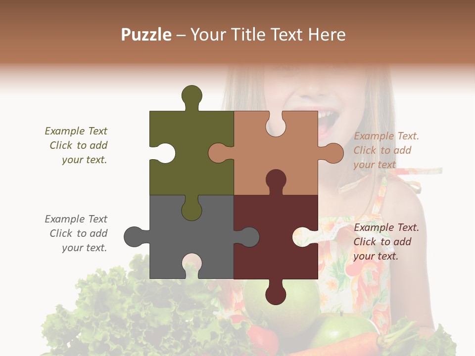 Cute Portrait Lifestyle PowerPoint Template