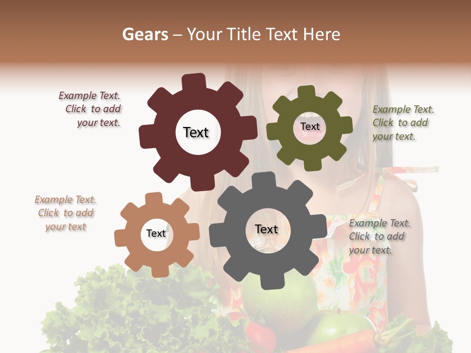 Cute Portrait Lifestyle PowerPoint Template