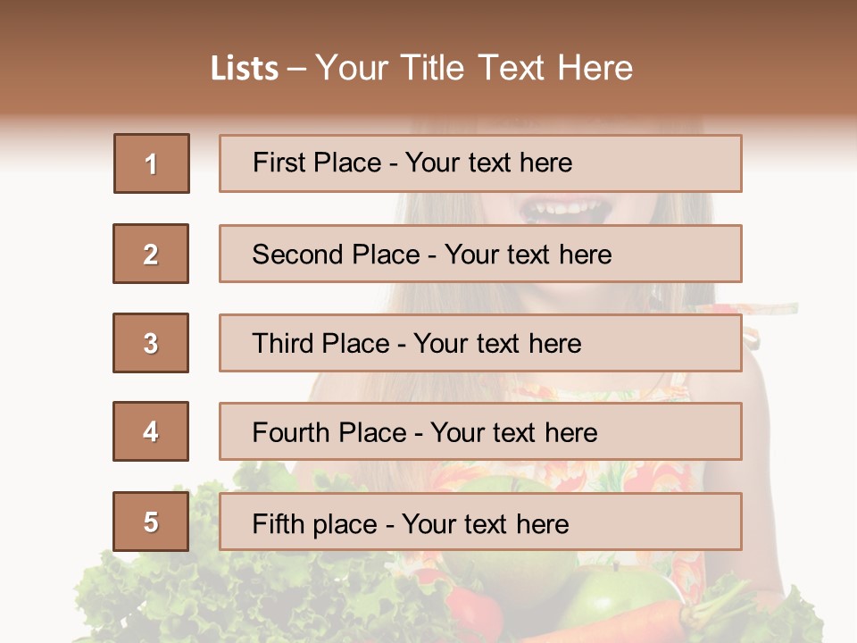 Cute Portrait Lifestyle PowerPoint Template