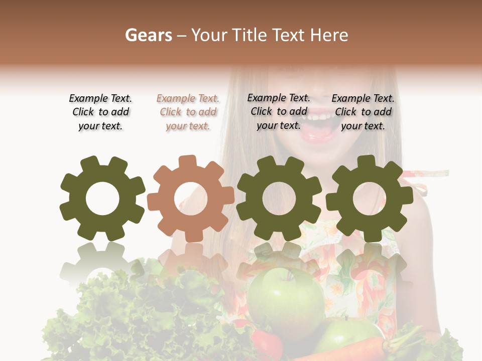 Cute Portrait Lifestyle PowerPoint Template