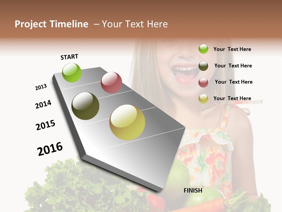Cute Portrait Lifestyle PowerPoint Template