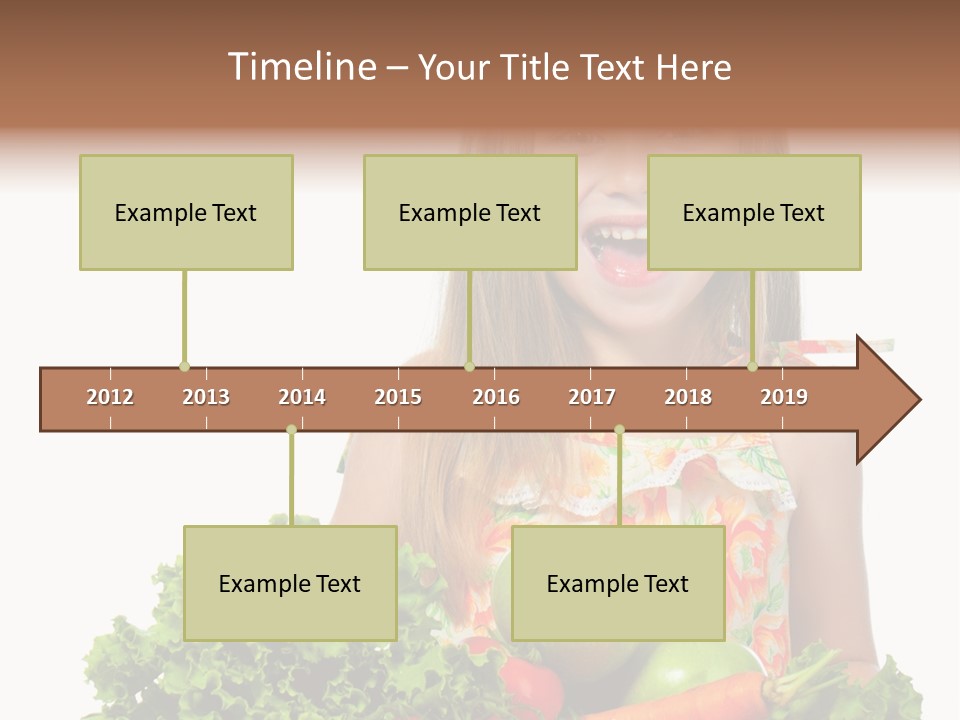Cute Portrait Lifestyle PowerPoint Template